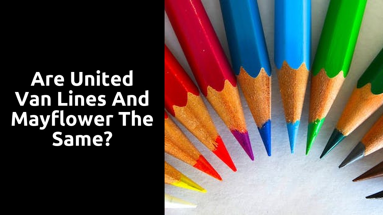 Are United Van Lines and Mayflower the same?