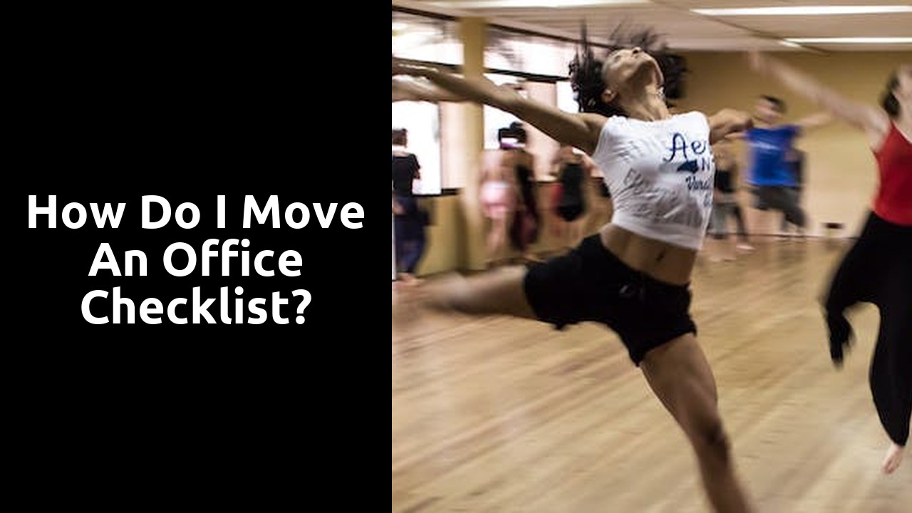 How do I move an office checklist?