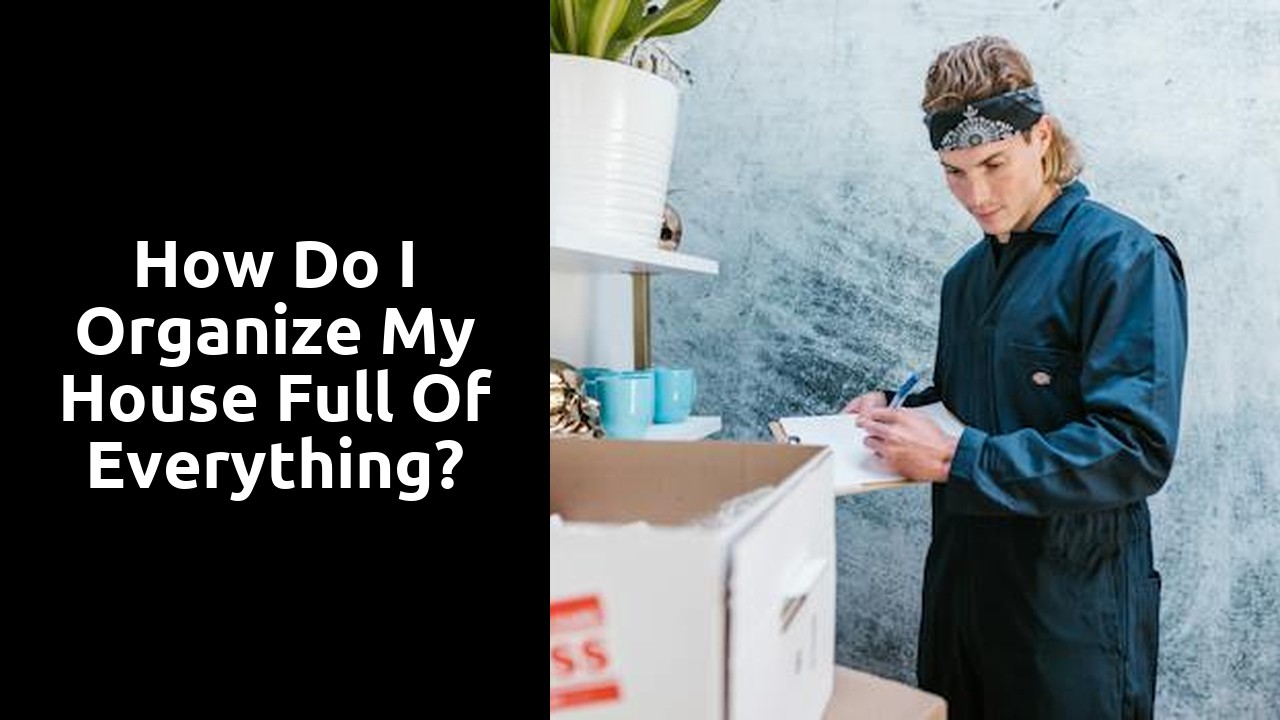 How do I organize my house full of everything?