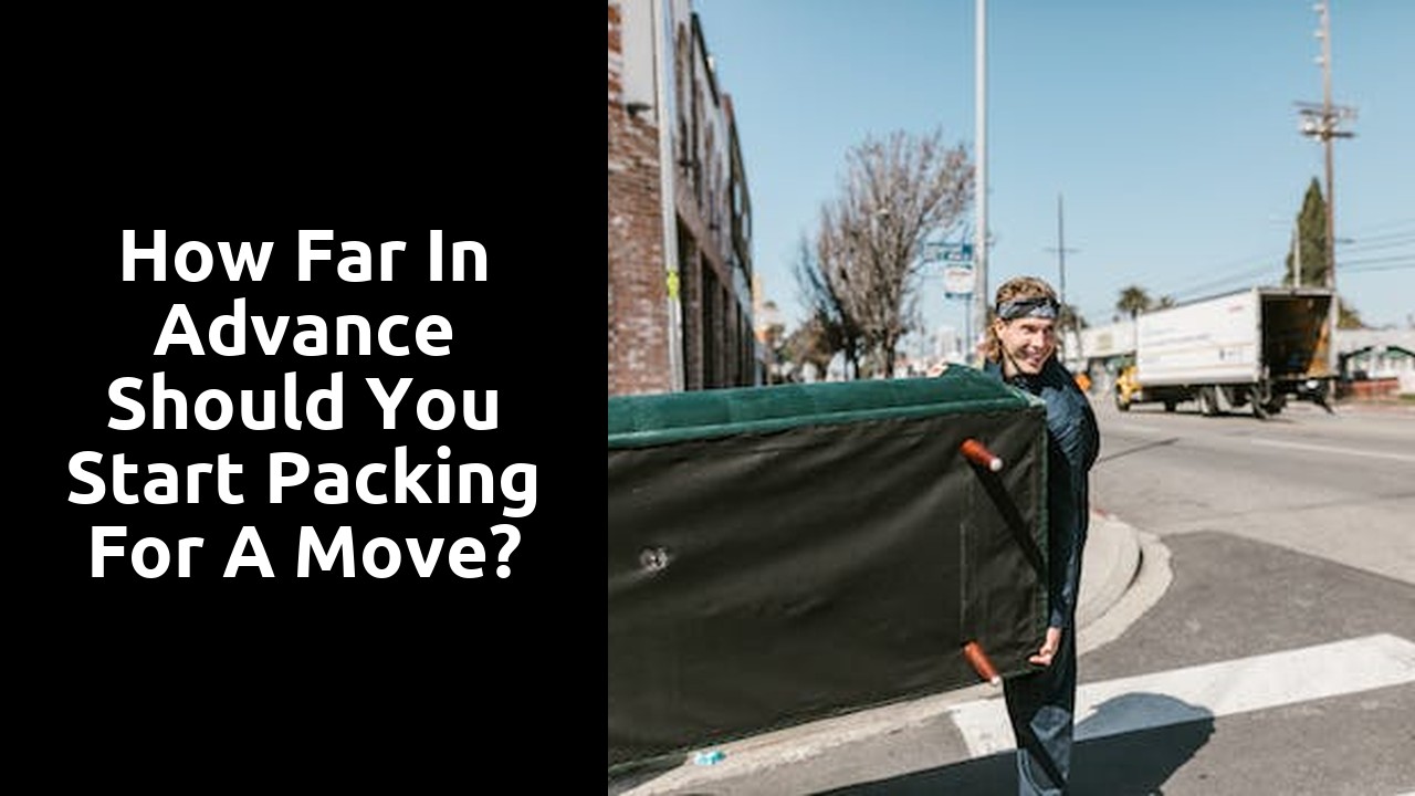 How far in advance should you start packing for a move?