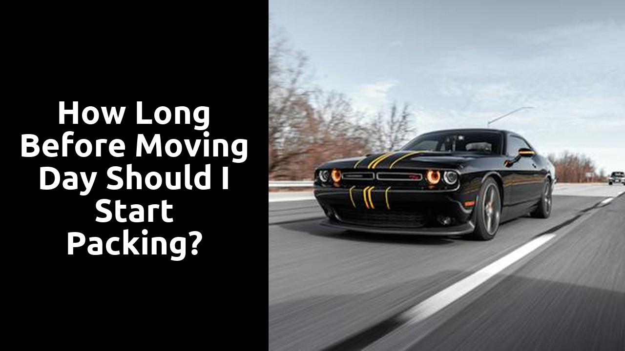 How long before moving day should I start packing?