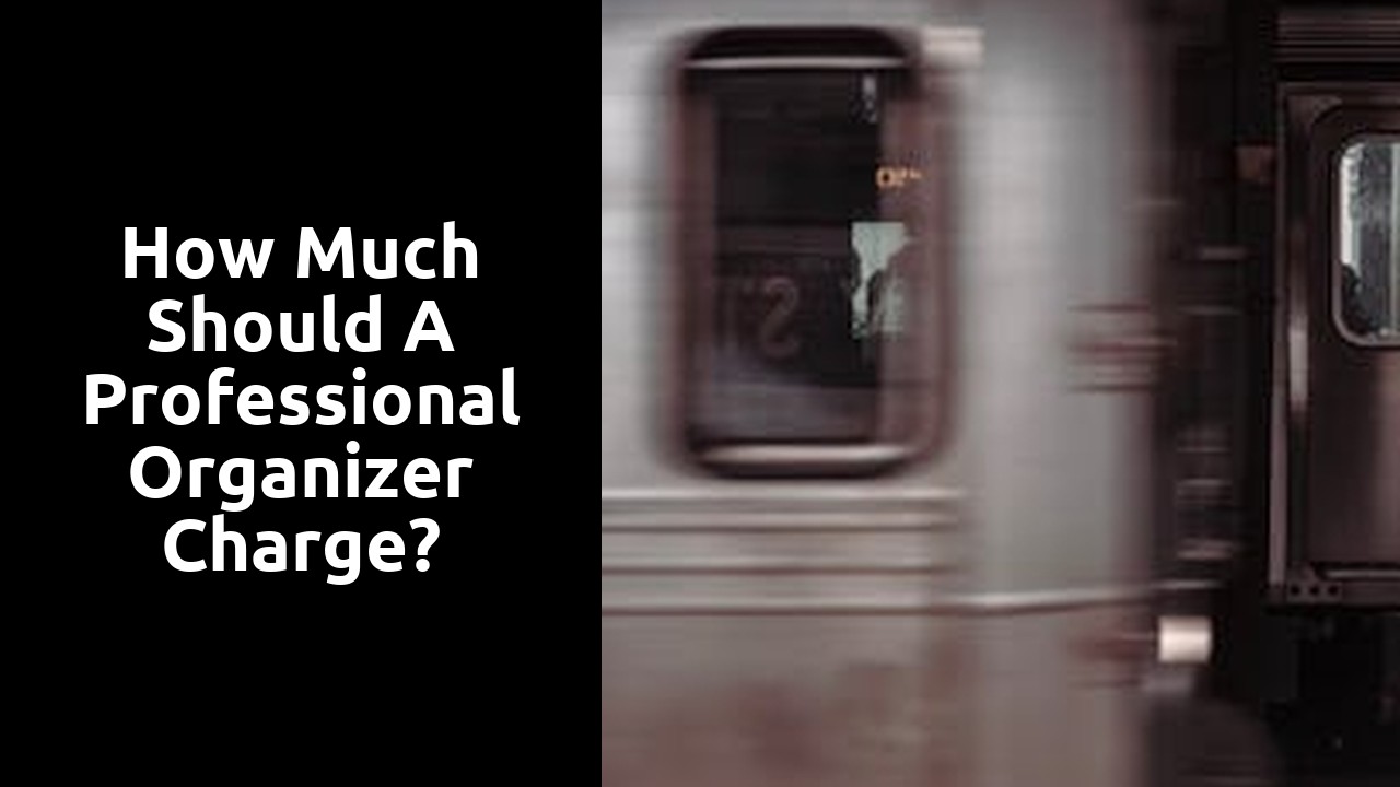 How much should a professional organizer charge?