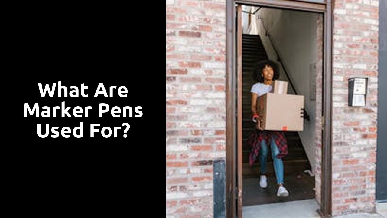 What are marker pens used for?