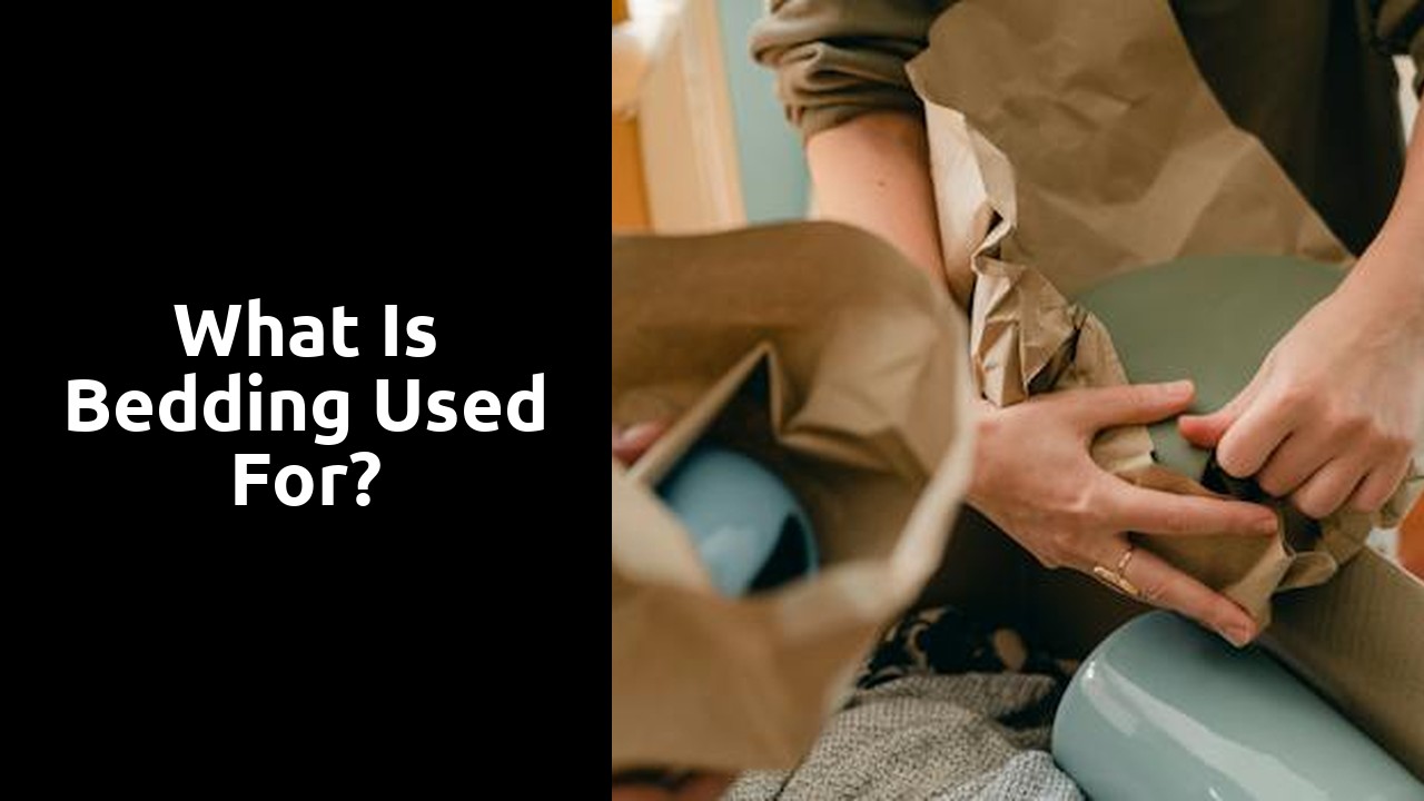 What is bedding used for?