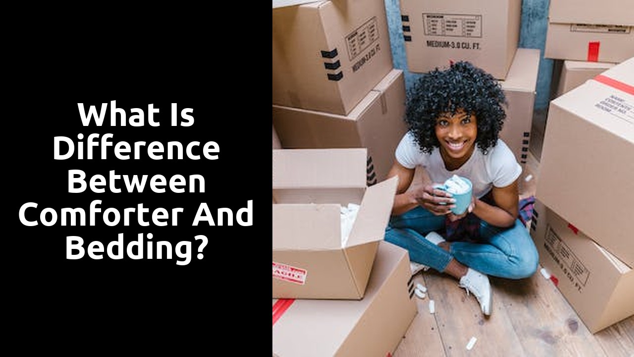 What is difference between comforter and bedding?