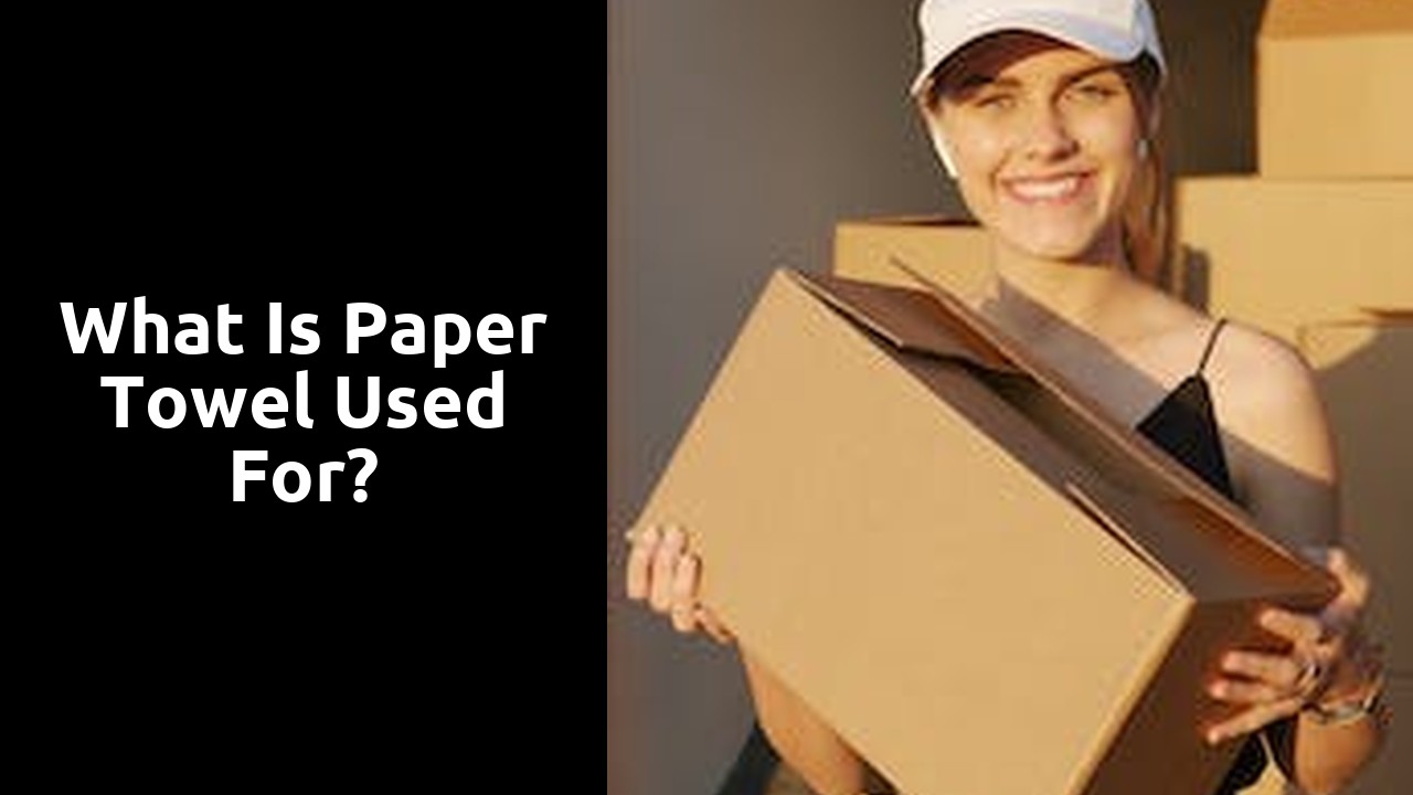 What is paper towel used for?