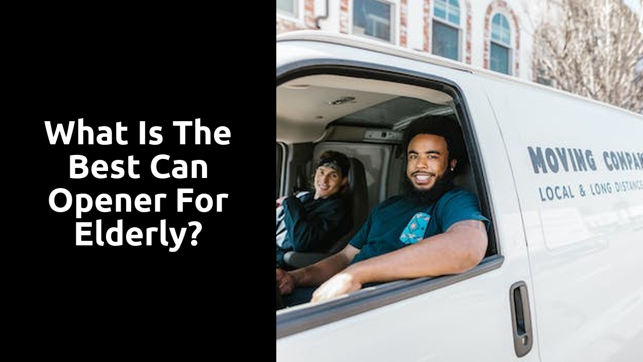 What is the best can opener for elderly?