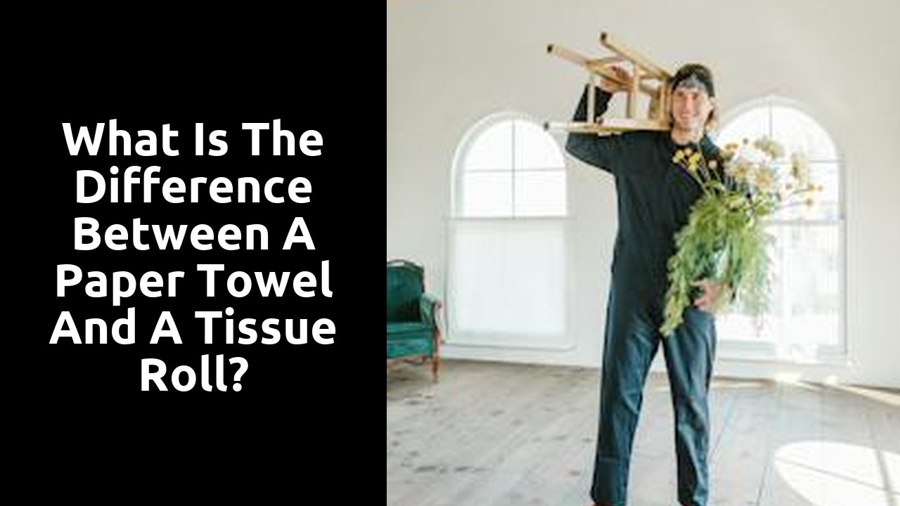 What is the difference between a paper towel and a tissue roll?