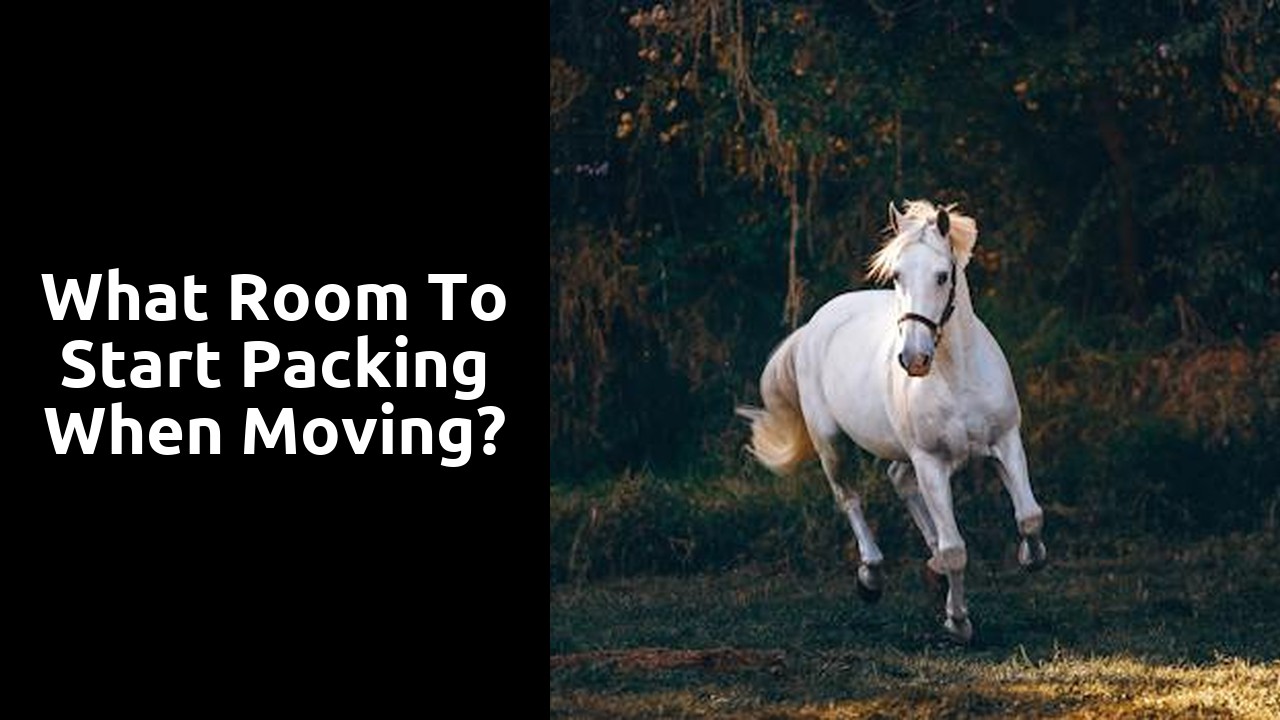 What room to start packing when moving?