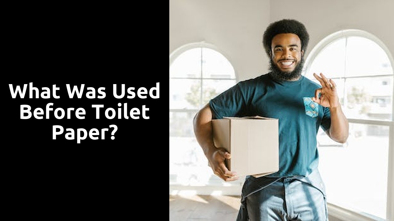 What was used before toilet paper?