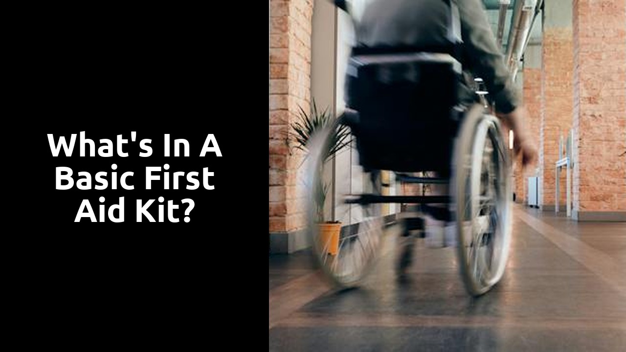 What's in a basic first aid kit?